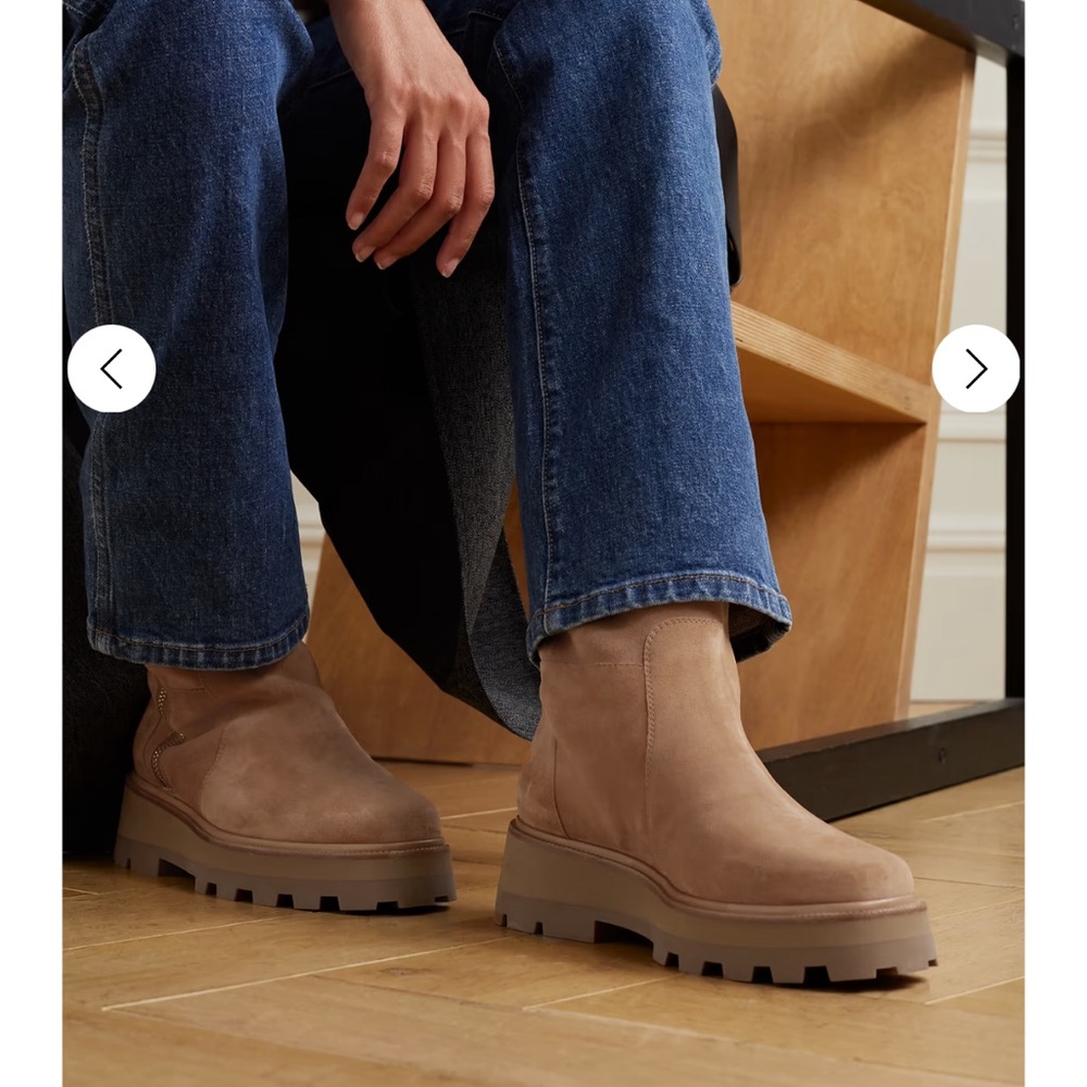 NEW Jimmy Choo Bayu suede and shearling boots